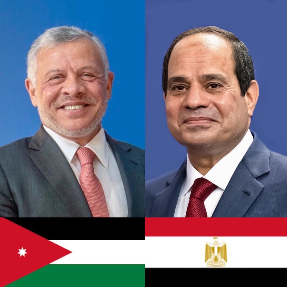 السيد الرئيس يتباحث هاتفياً مع الملك عبد الله الثاني، عاهل المملكة الأردنية الهاشمية بشأن القضية الفلسطينية والعلاقات الثنائية"