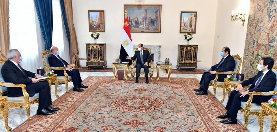 السيد الرئيس يؤكد لوزير خارجية العراق ان سياسة مصر في المنطقة قائمة على مبادئ رشيدة متوازنة 