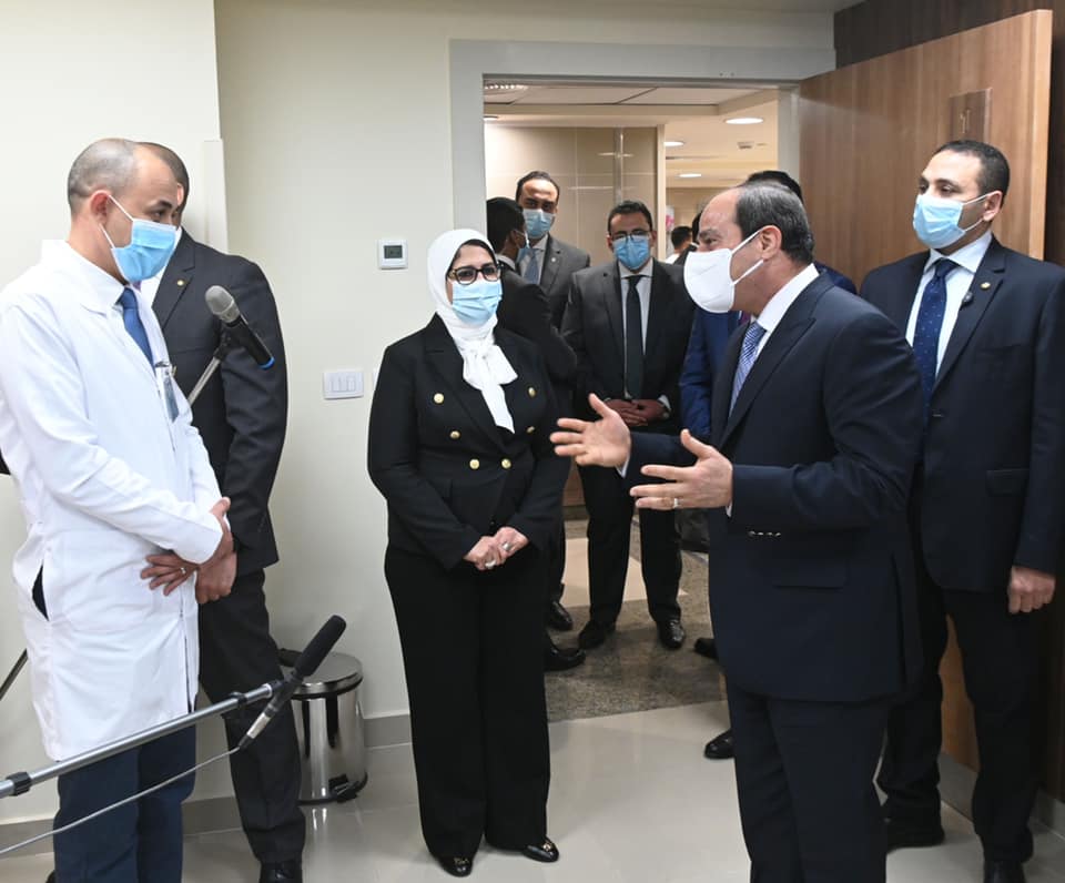 السيد الرئيس عبد الفتاح السيسي يفتتح المجمع الطبي المتكامل بمحافظة الاسماعيلية