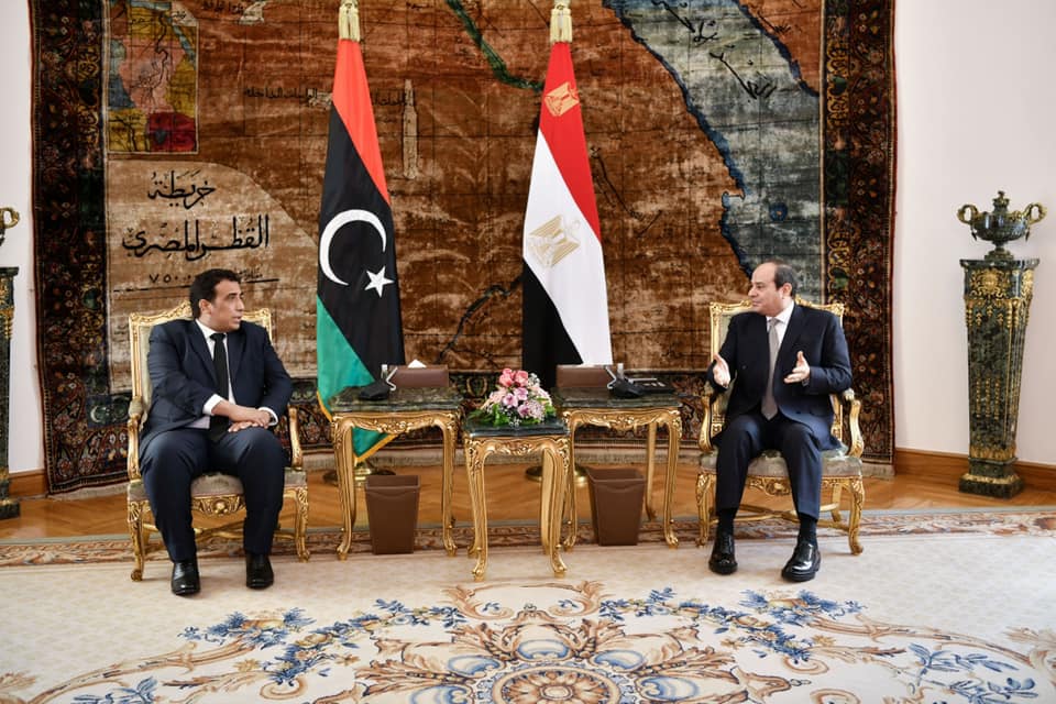 الرئيس يشدد على دعم مصر الكامل والمطلق للسلطة التنفيذية الجديدة في ليبيا