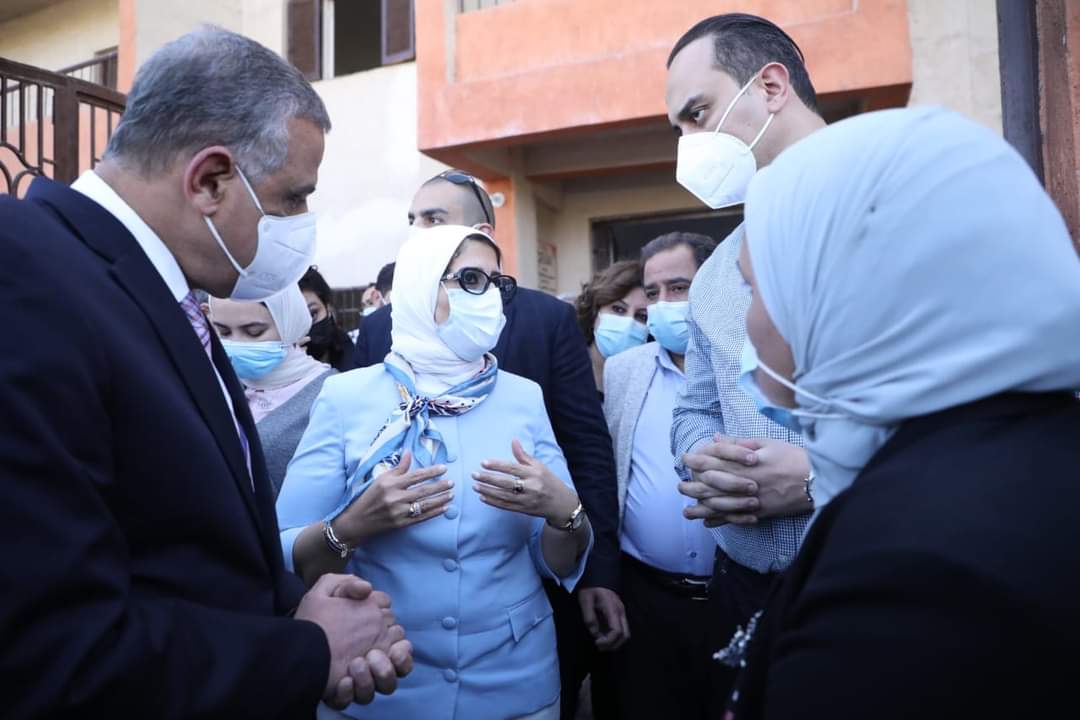 "وزيرة الصحة " فور وصولها محافظة سوهاج في إطار زيارتها الميدانية بعدد من محافظات الصعيد