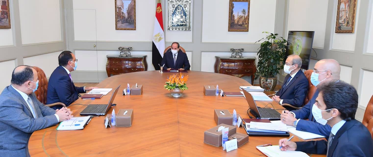 السيد الرئيس يتابع الموقف التنفيذي الخاص بإنشاء سد "جوليوس نيريري" لتوليد الطاقة الكهربائية في تنزانيا، بواسطة تحالف الشركات المصرية وبإشراف الحكومة المصرية.