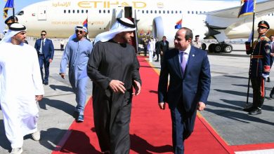 Photo of استقبل السيد الرئيس عبد الفتاح السيسي، اليوم بقصر الاتحادية، أخاه صاحب السمو الشيخ محمد بن زايد آل نهيان، رئيس دولة الإمارات العربية المتحدة