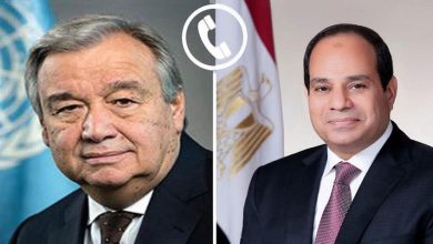 Photo of تلقى السيد الرئيس عبد الفتاح السيسي، اليوم، اتصالاً هاتفياً من السيد أنطونيو جوتيريش، سكرتير عام الأمم المتحدة